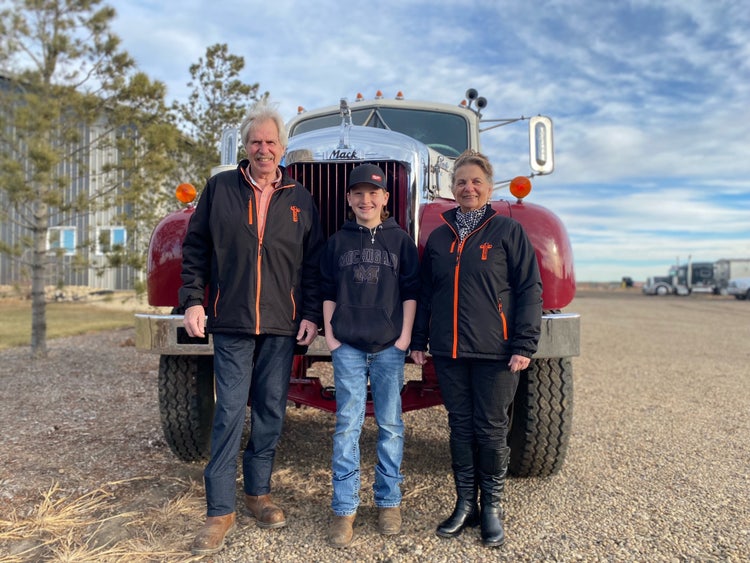Travis Spargo with Jon and Esther Bucher.